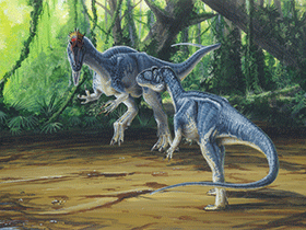 Cryolophosaurus / © Todd Marshall. Verwendet mit freundlicher Genehmigung des Autors.