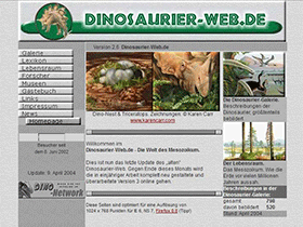Dinosaurier-web.de, Version 2.6 (2004)