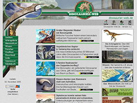 Dinosaurier-web.de, Version 3.2, 2005